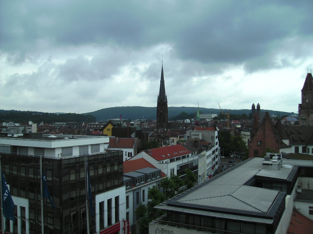 Das Foto zeigt die Johanniskirche von Saarbrcken (Turm). Die Aufnahme des Foto war am 22.07.2010.