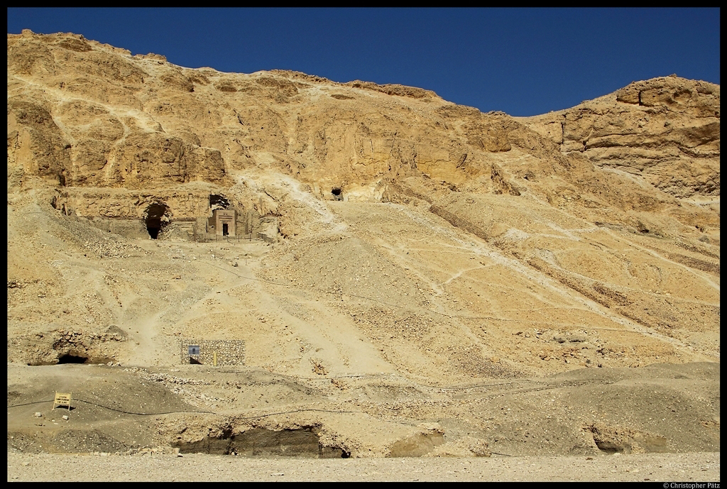 Das Grab des Architekten von Hatschepsut nahe dem Totentempel. (bei Luxor, 23.11.2012)