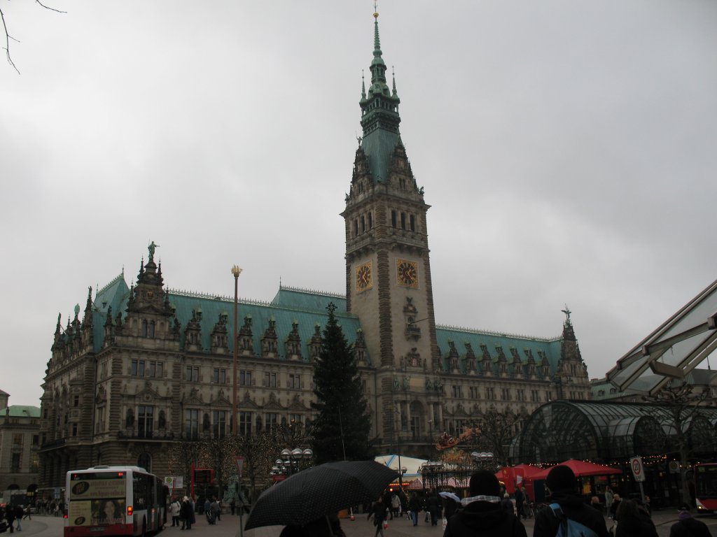 Das Hamburger Rathaus. AUfgenommen am 23.11.2010 