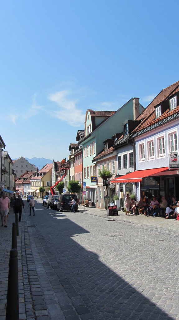 Das malerische Ortszentrum des kleinen Stdtchen Murnau am Staffelsee.(24.7.2012)