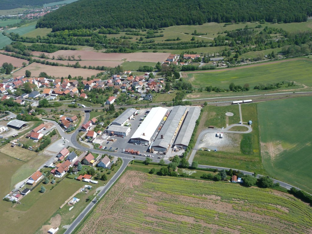 das RWZ Technik - Center in Ritschenhausen aus luftiger Hhe, Mai 2011