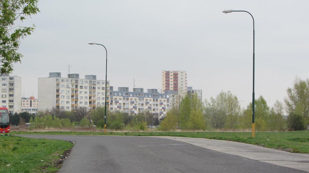 Das Stadtrandgebiet von Bratislava am 7.4.2012.