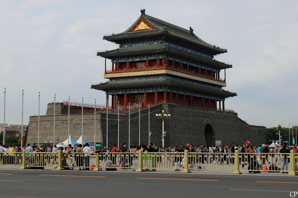 Das Zhengyangmen-Tor in Peking. (16.9.2011)