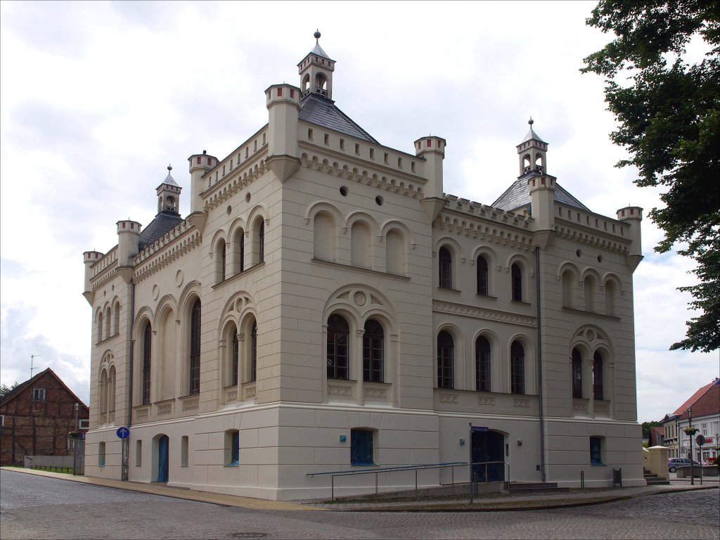 Demmler-Rathaus Wittenburg, Rckseite; 24.06.2013
