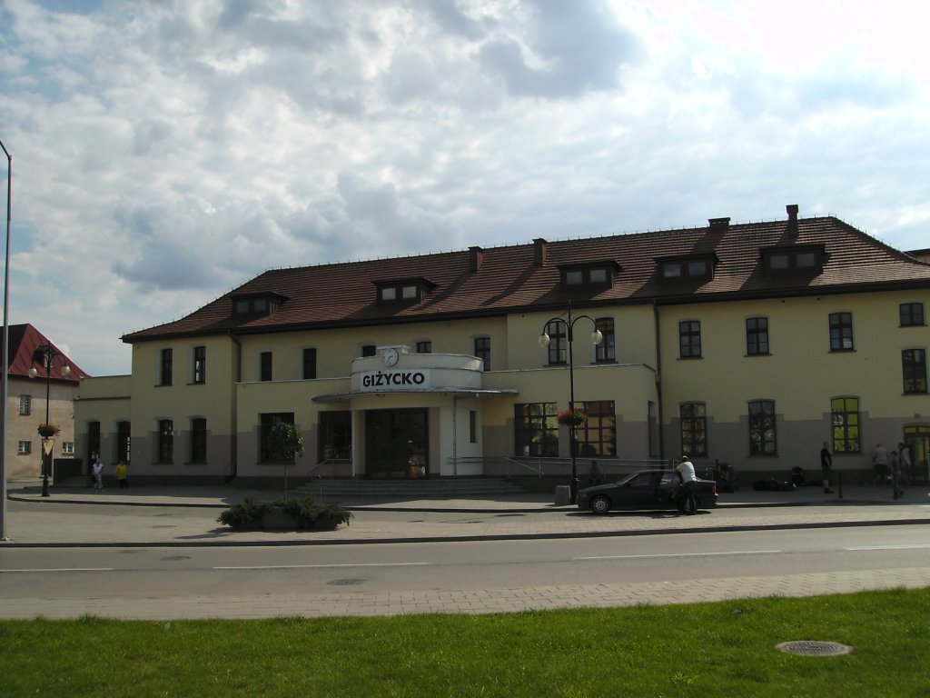 Der Bahnhof von Gizycko im Spätsommer 2007!