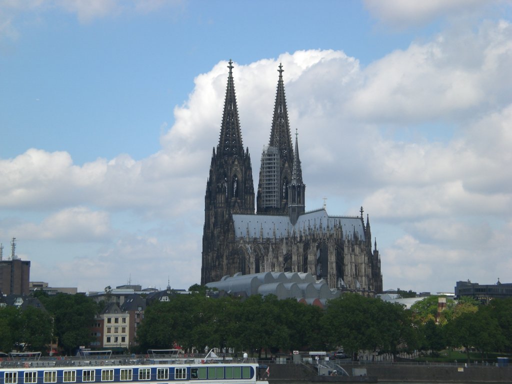 Der Blick auf den Klner Dom.(9.7.2012)