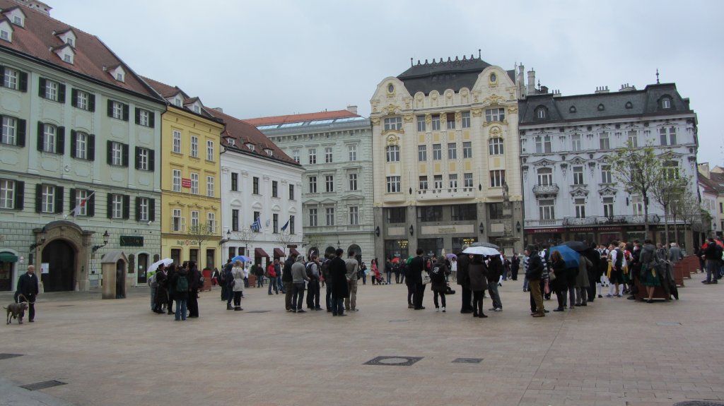 Der Marktplatz in Bratislava.(7.4.2012)
