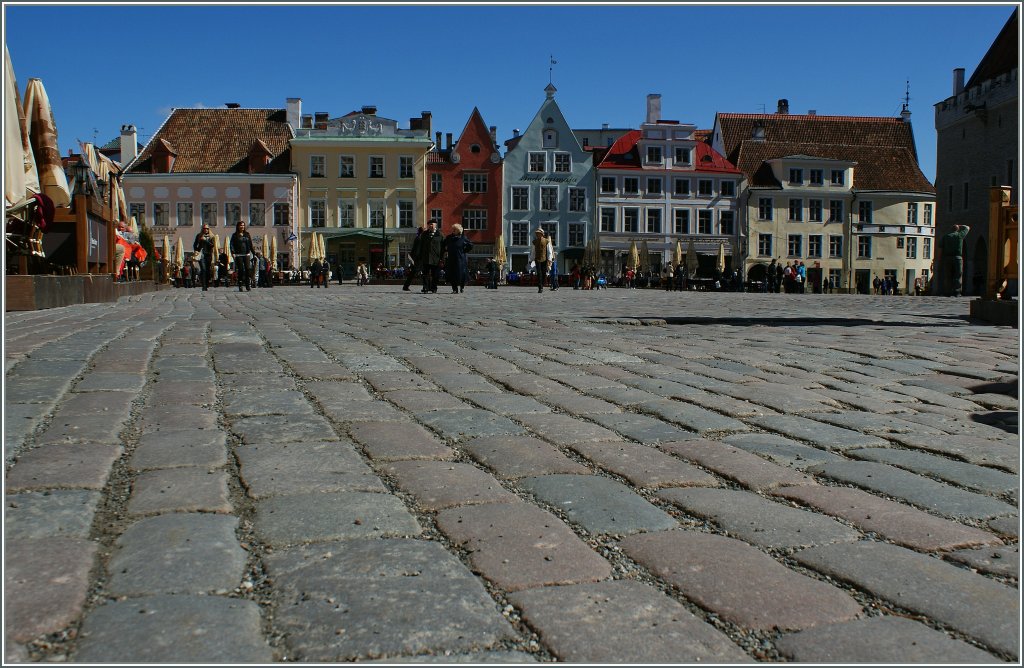 Der Marktplatz von Tallinn. 
1. Mai 2012