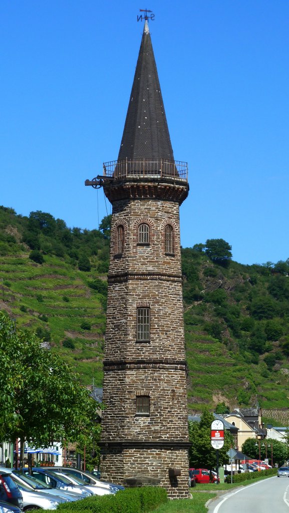 Deutschland, Rheinland-Pfalz, Landkreis Mayen-Koblenz, Hatzenport an der Untermosel, Fhrturm am Moselufer 17.06.2012