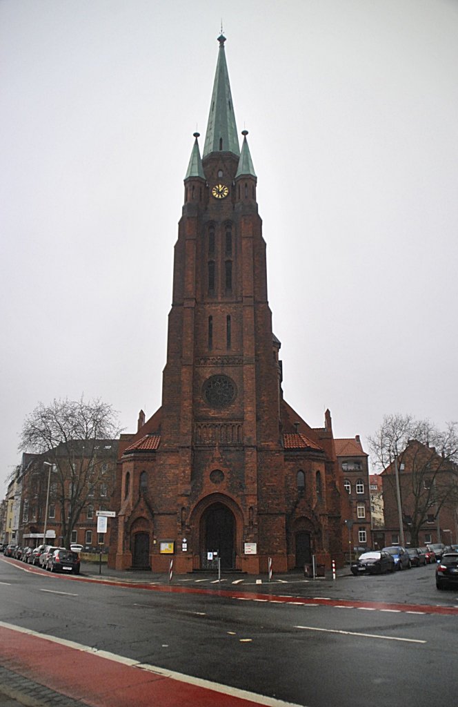 Die Apostelkirche in Hannover. Foto vom 23.01.2011.