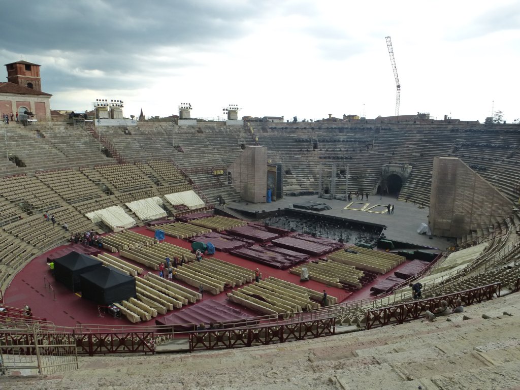Die Arena di Verona von innen, 30.Mai 2013.