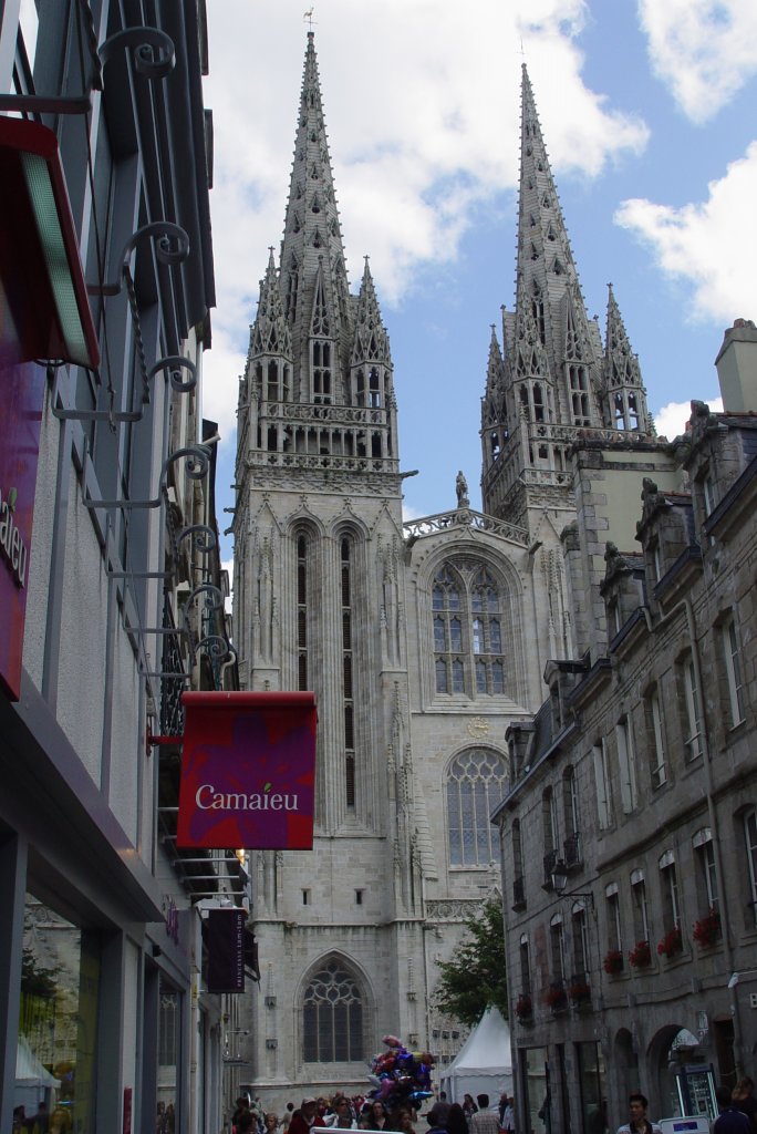 Die Cathdrale Saint Corentin in Quimper am 23.07.2009