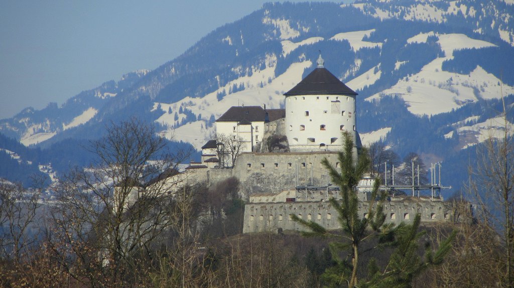 Die Festung von Kufstein am 10.3.2012.