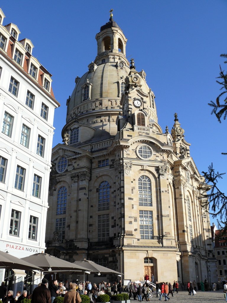 Die Frauenkirche in Dresden. 07.12.2009.