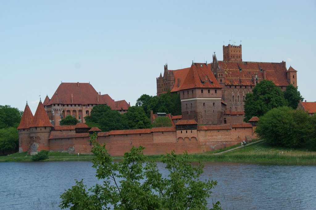 Die grte Burg des deutschen Ritterorden ist die Marienburg an der Nogat
in Polen. Aufnahme am 22.5.2012.