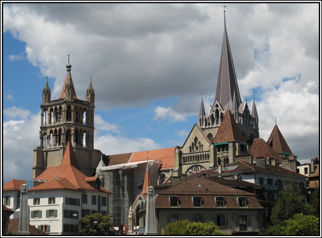 Die Kathedrale Notre Dame von Lausanne (25.07.2009).