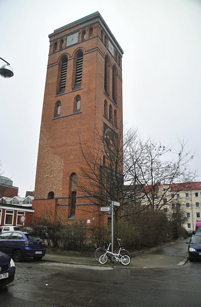 Die Lukaskirche Hannover/Desauerstrae. Foto vom 23.01.2011. . Foto vom 23.01.2011.