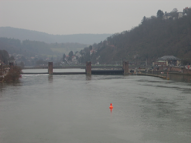 Die Schleuse in Heidelberg am 24.02.11