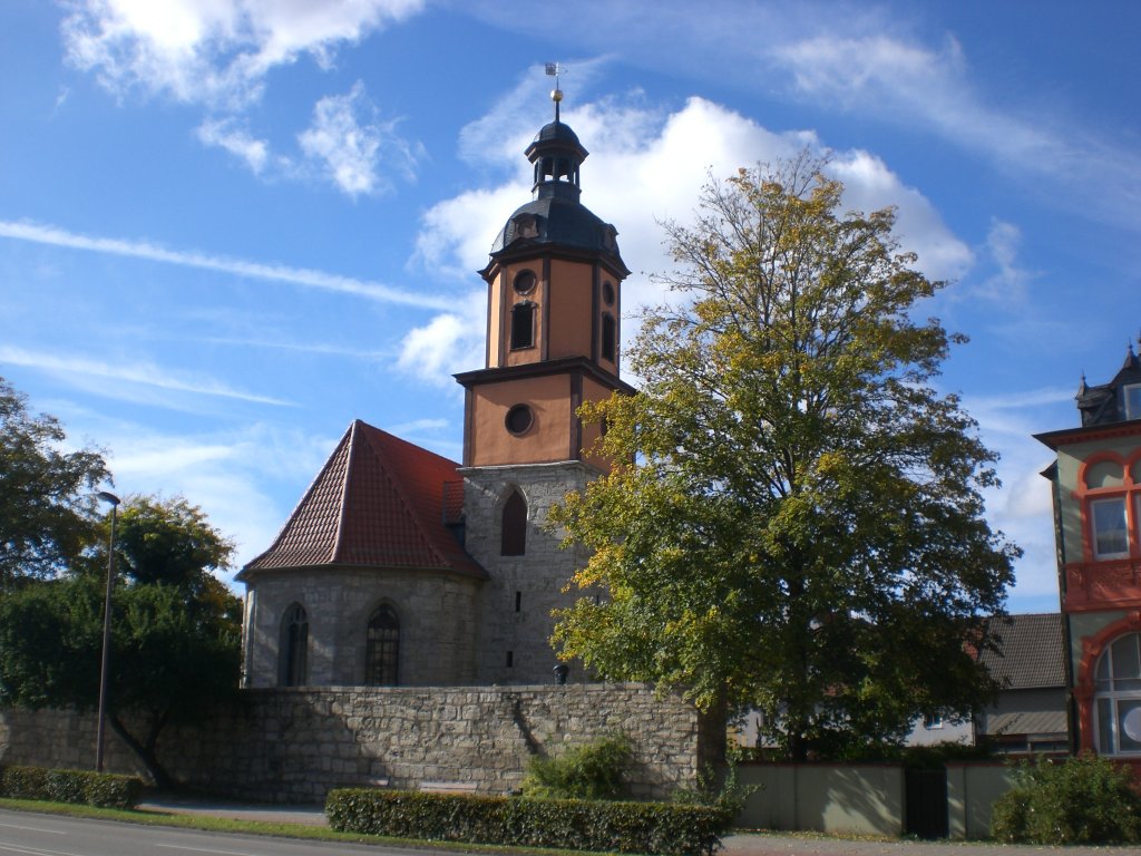 Die St. Kilianikirche in Mühlhausen.(8.10.2012) Staedtefotos.de