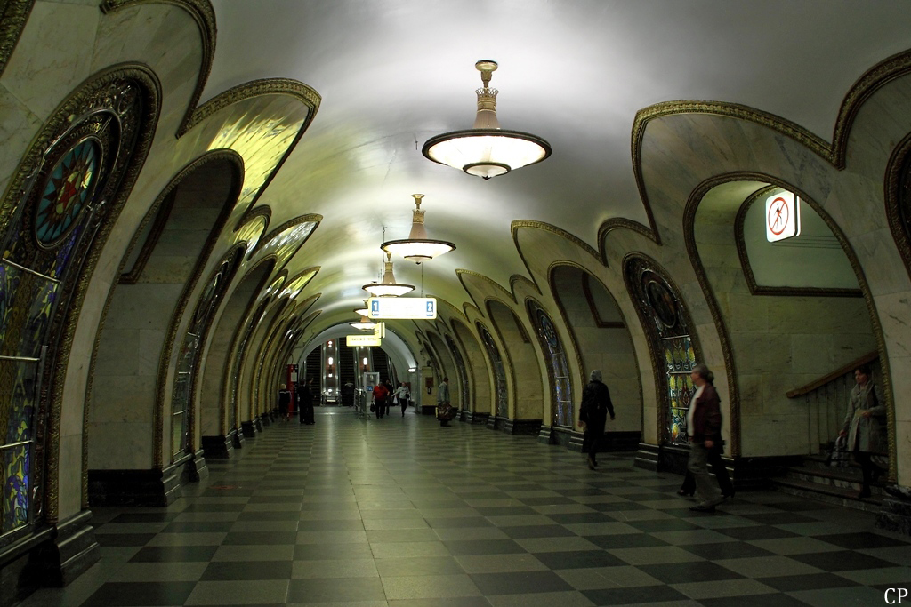 Die Station Novoslobodskaya der Moskauer Metro. (4.9.2011)