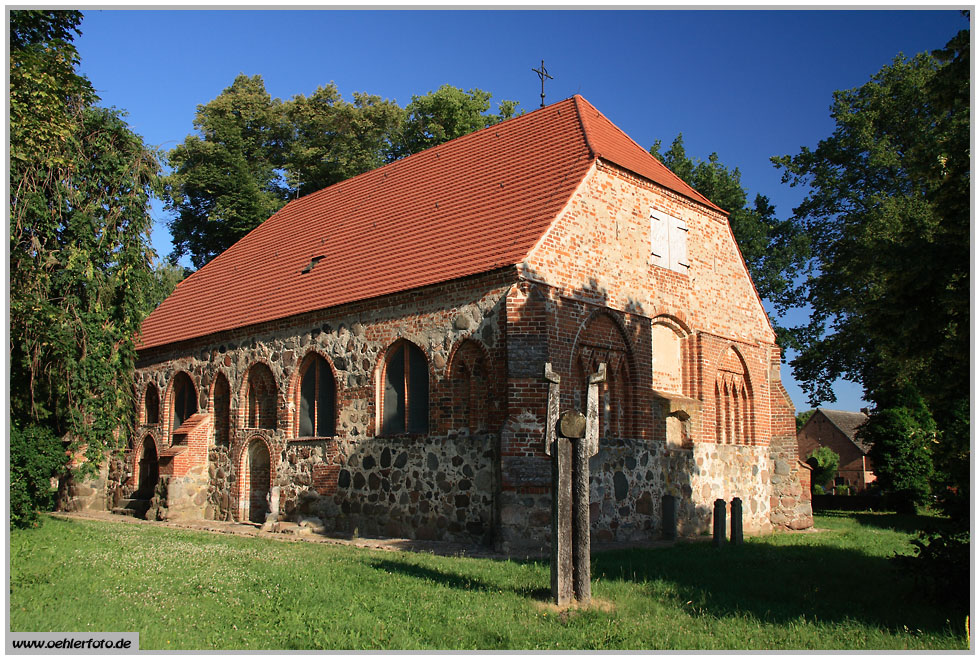 Dorfkirche Liepe auf Usedom - das lteste Sakralbauwerk der Insel - 16.07.2010