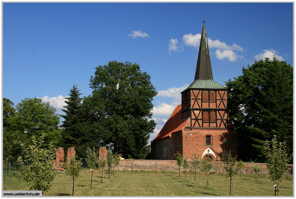 Dorfkirche Mnchow auf der Insel Usedom - 15.07.2010