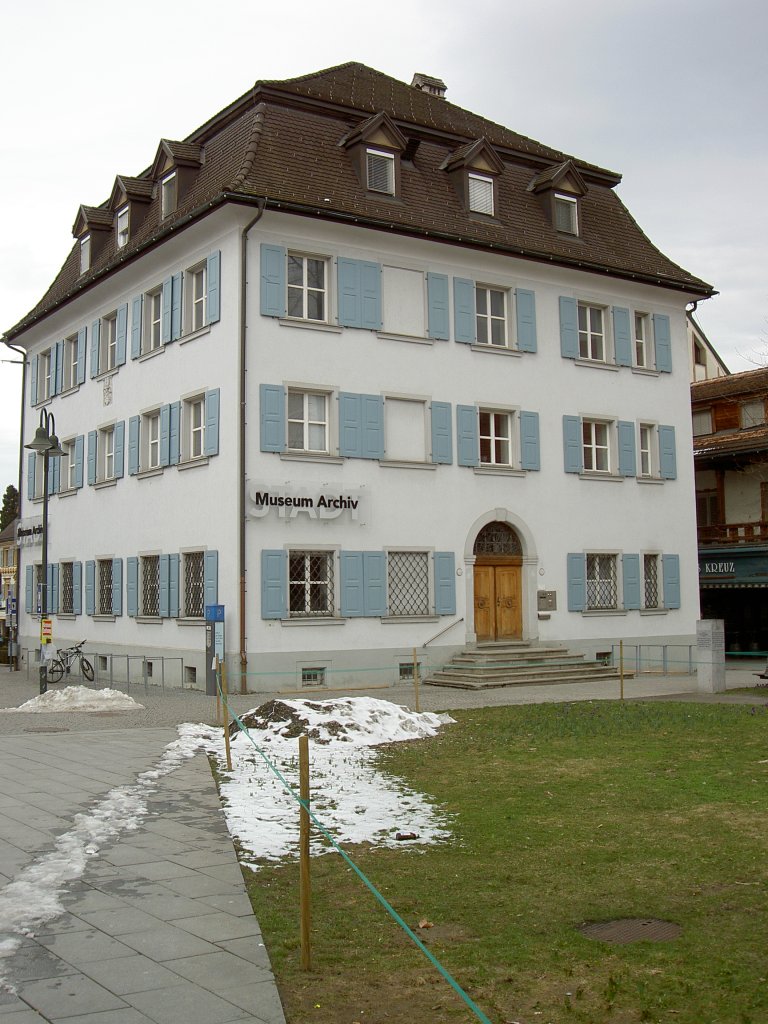 Dornbirn, Stadtarchiv und Museum, erbaut 1796 (17.03.2013)