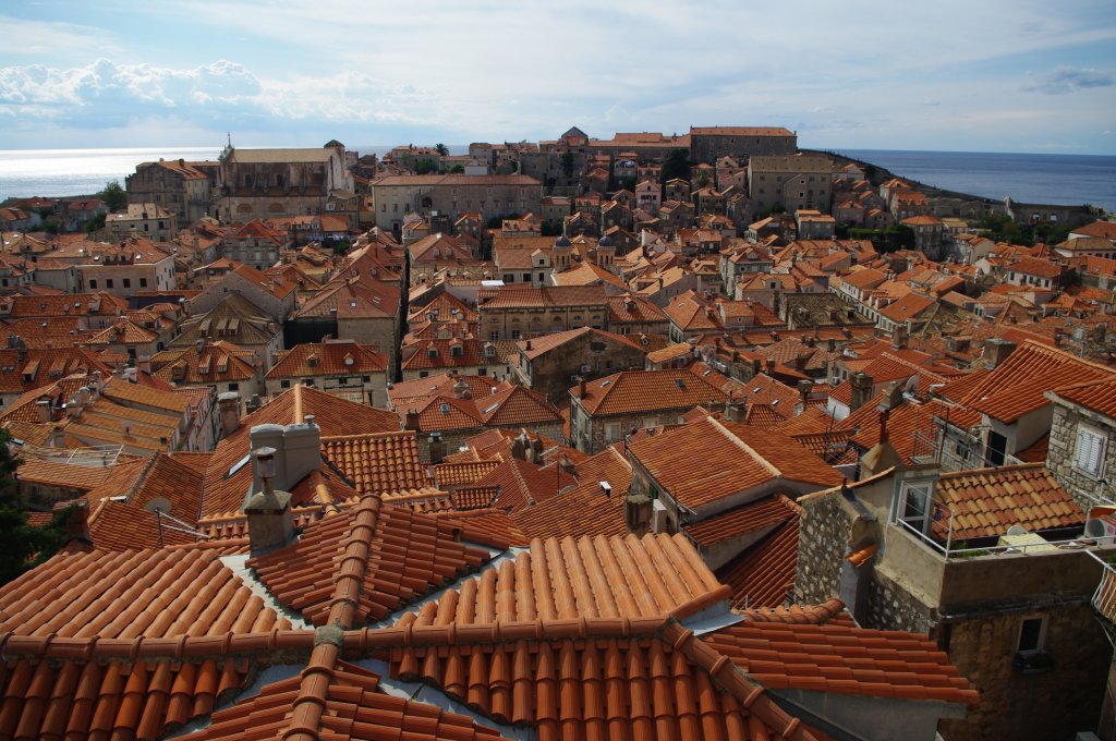 Dubrovnik, Altstadtblick vom Stadtmauerabschnitt Peline (09.10.2011)