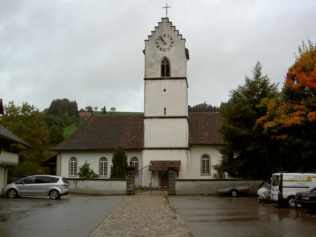 Drrenroth, Ref. St. Laurentius Kirche, erbaut 1486 (09.10.2012)