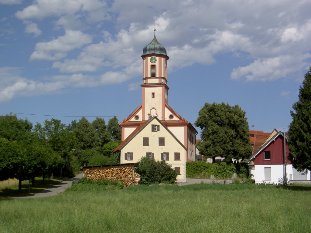 Ebersbach-Musbach, Pfarrkirche St. Valentin, Kreis Ravensburg (04.08.2013)