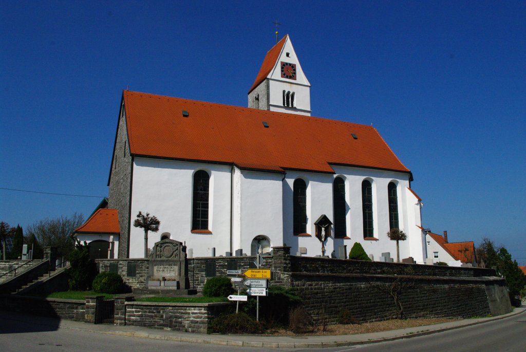 Ebersbach, St. Ulrich Kirche, Landkreis Ostallgu (09.04.2011)