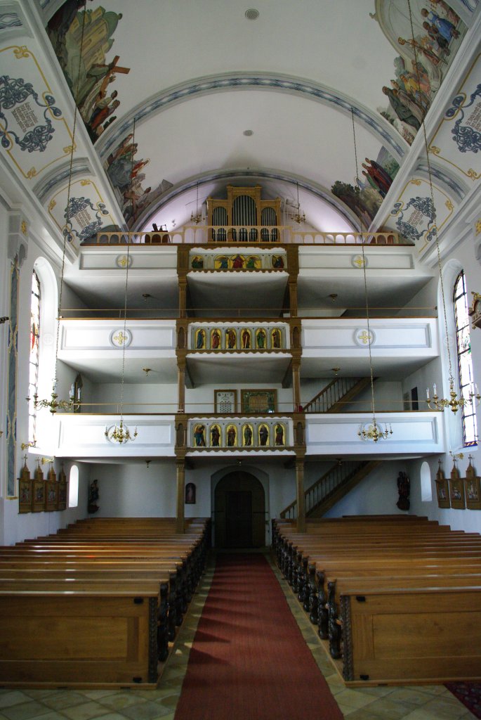 Ebersbach, St. Ulrich Kirche, Orgelempore (09.04.2011)