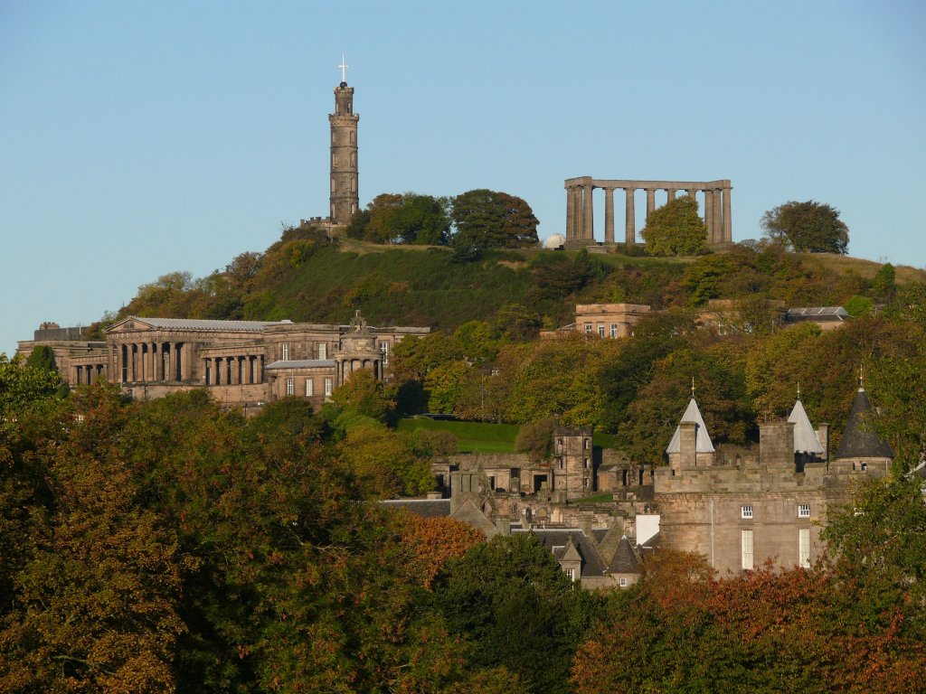 Edinburgh am 20.10.2010, 'Calton Hill' als Athen des Nordens
