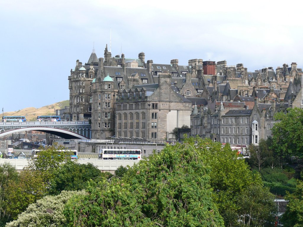 Edinburgh am 22.07.2009, Blick auf die Altstadt.