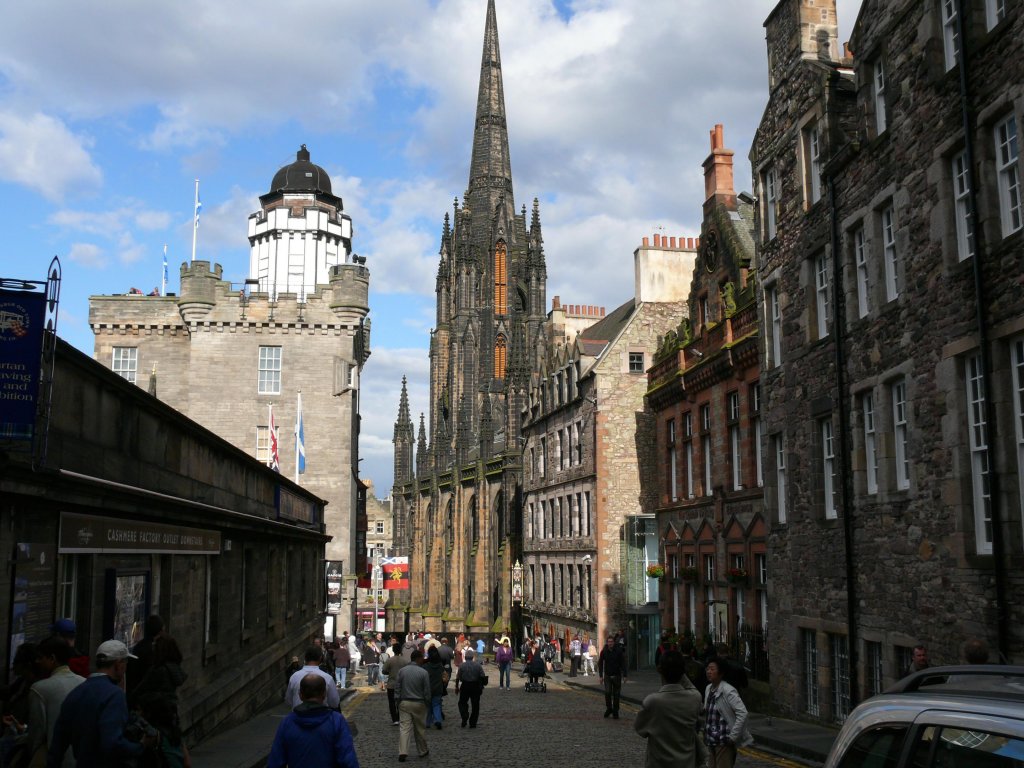 Edinburgh am 22.07.2009, 'Lawnmarket' in der Altstadt.