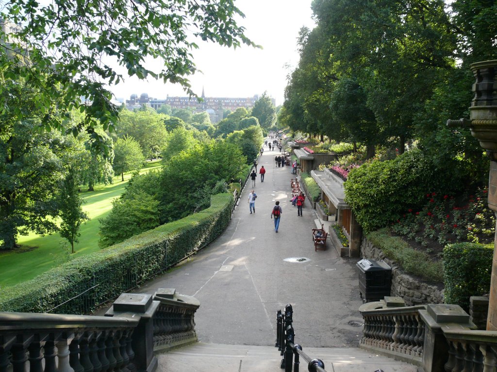 Edinburgh am 22.07.2009, Princes-Street Gardens