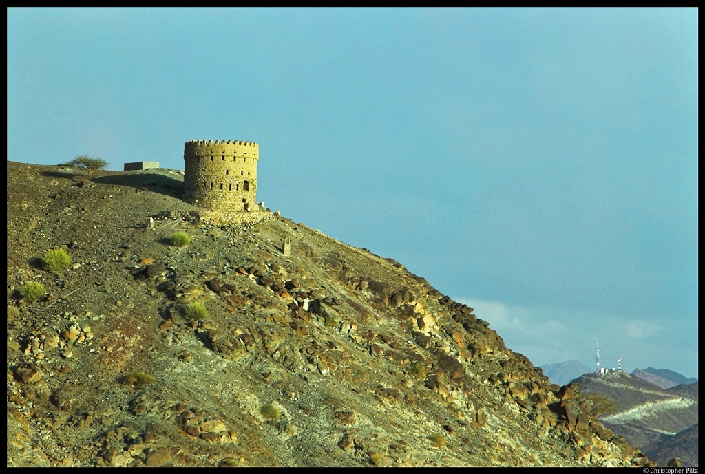 Ein alter Wachturm bei Bidbid im Hadschar-Gebirge, Oman. (03.12.2012)
