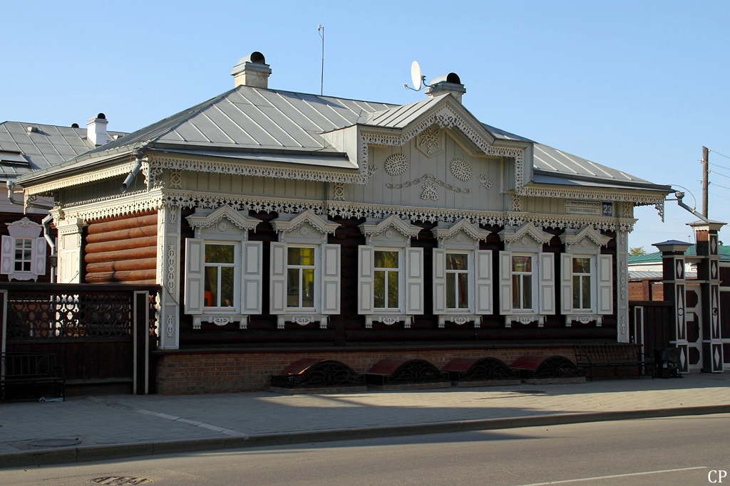 Ein altes Holzhaus in Irkutsk. (10.9.2011)