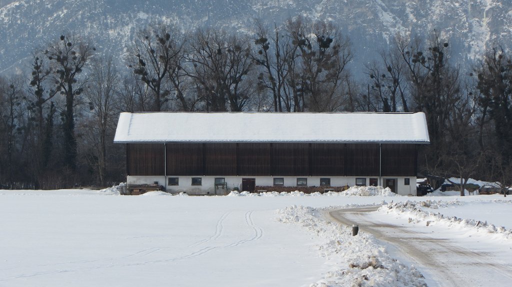 Ein Bauernhof nahe Brixlegg am 4.2.2012.