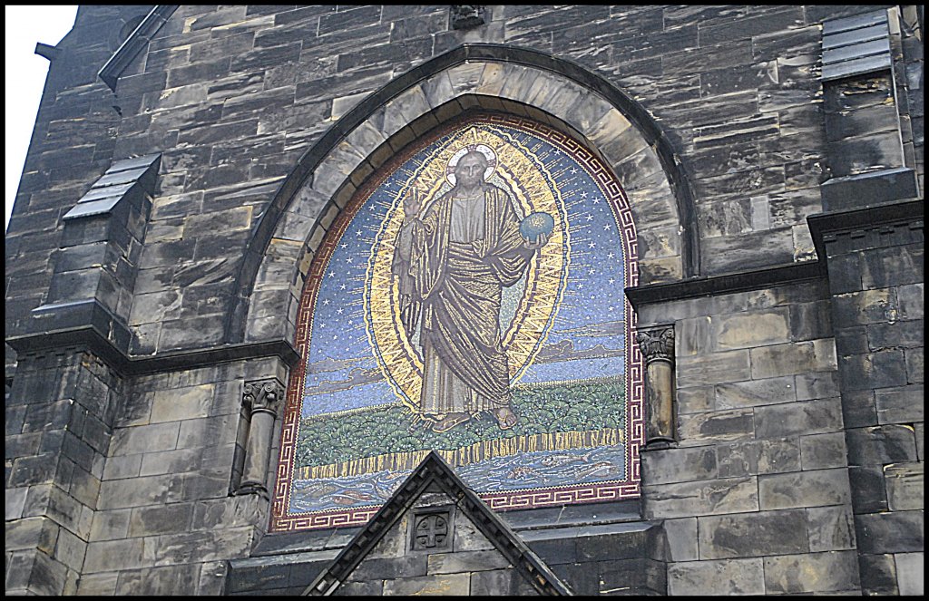 Ein Bild an der Markuskirche, in Hannover. Foto vom 23.01.2011.