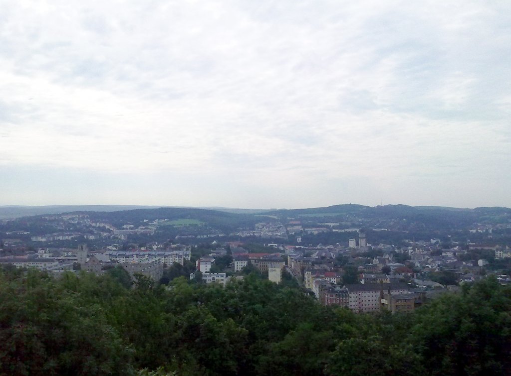 Ein Blick auf Plauen am 11.08.2010