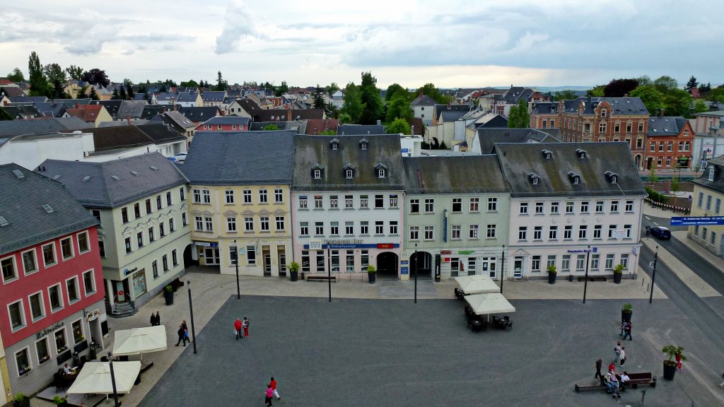 Ein Blick auf den Zeulenrodaer Marktplatz. Foto 17.05.13