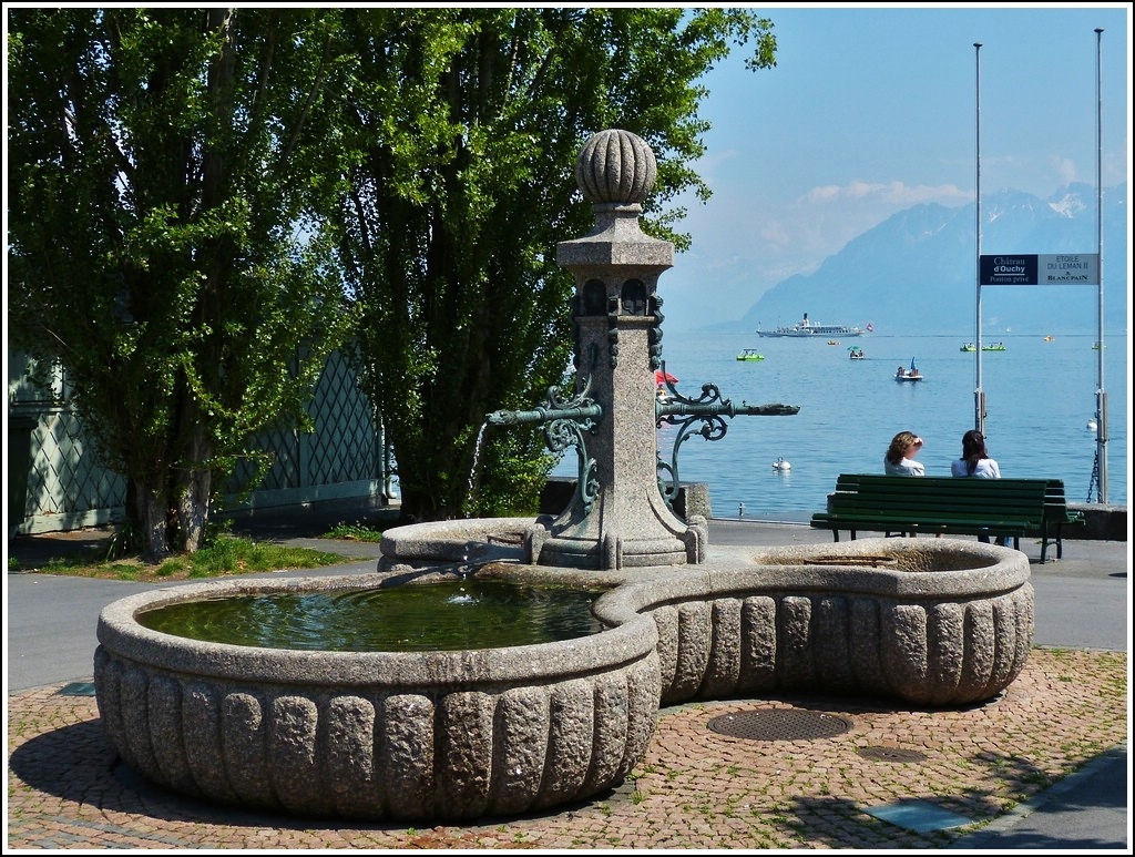 Ein Brunnen in Ouchy. 26.05.2012 (Hans)