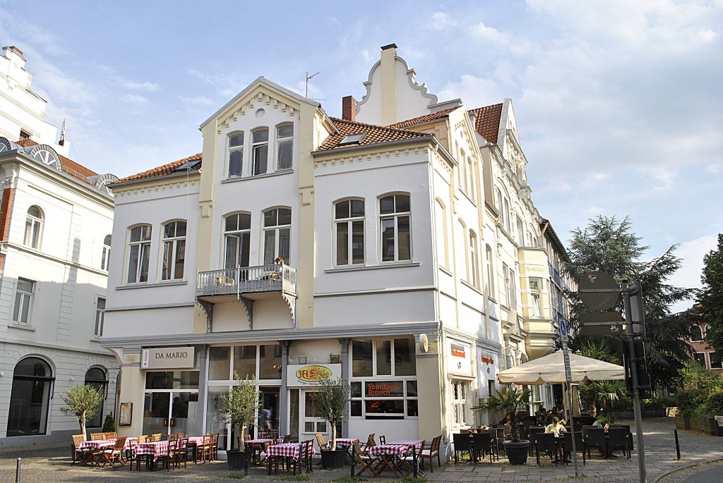 Ein Café in der Innenstadt von Hameln, am 12.07.2011.