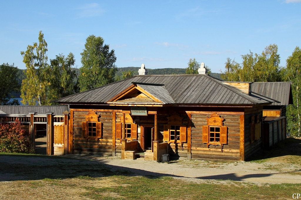 Ein Holzhaus im Freilichtmuseum Tal'cy bei Irkutsk. (10.9.2011)