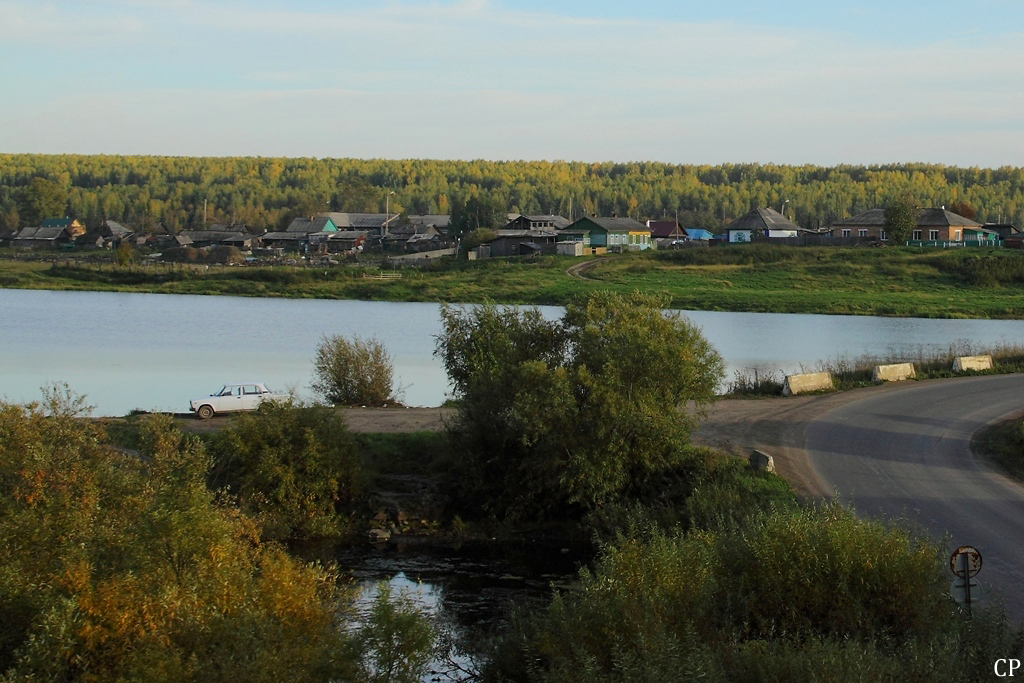 Ein kleines Dorf irgendwo in den Weiten Sibiriens zwischen Krasnojarsk und Irkutsk. (9.9.2011)