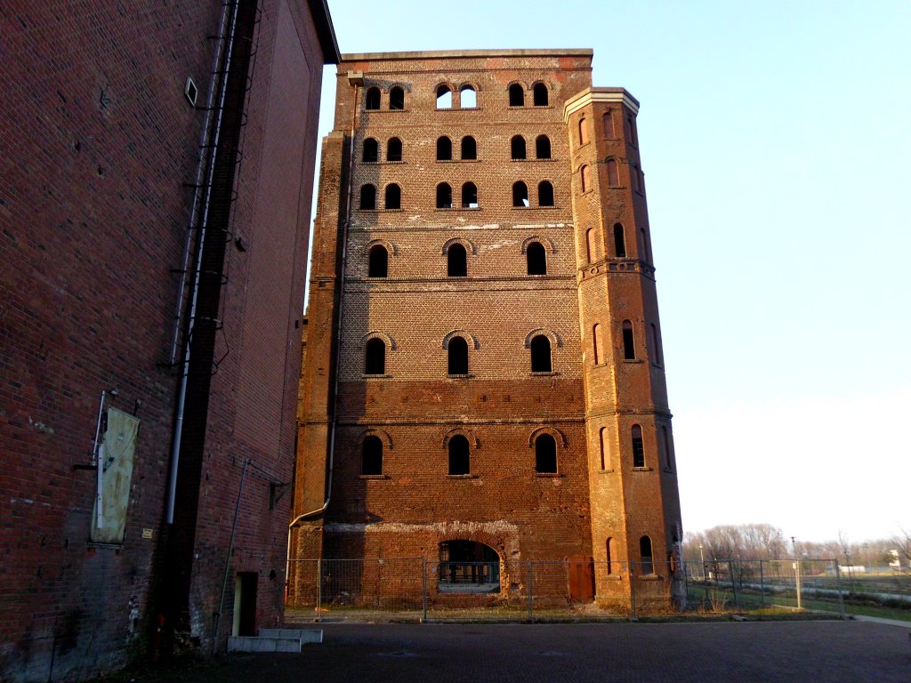 Ein Malakoffturm auf dem Gelnde der ehemaligen Zeche Ewald in Herten am 22.02.2011.