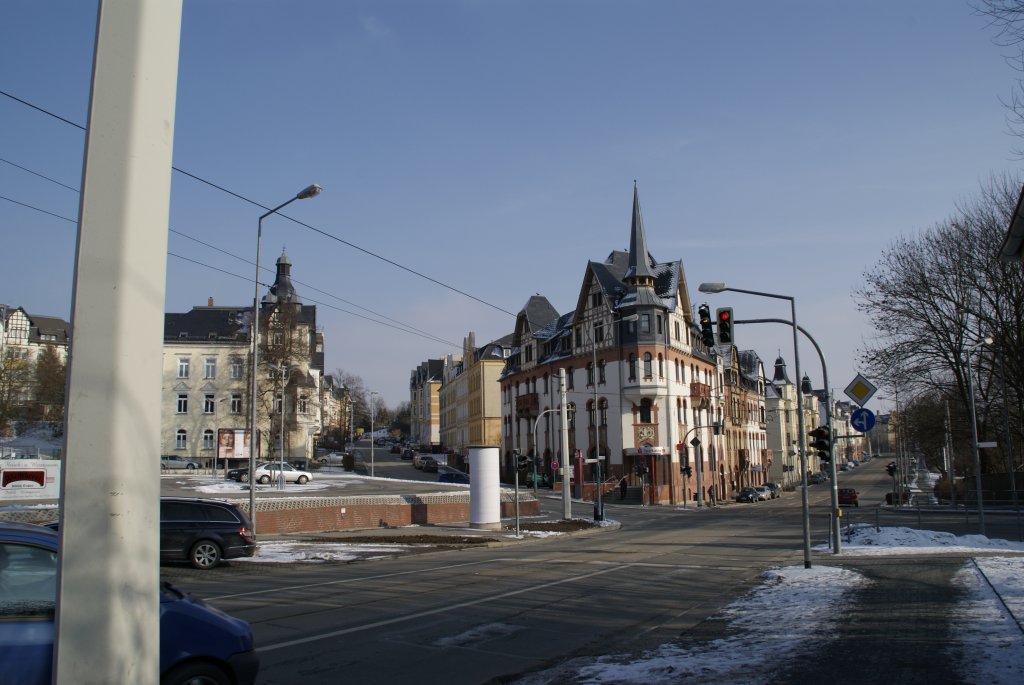 Ein schnes Haus in der Nhe von Mbel Biller Plauen! Aufgenommen am 22.02.2011 !!