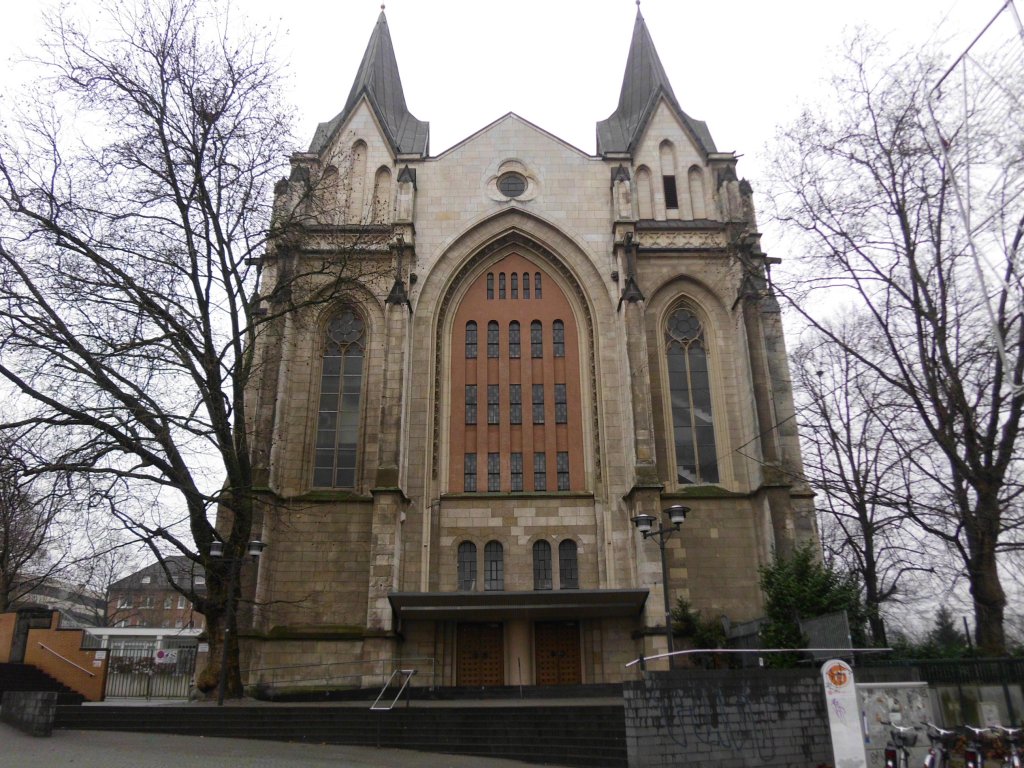 Eine Kirche am Pferdemarkt in Essen am 22.01.2011.