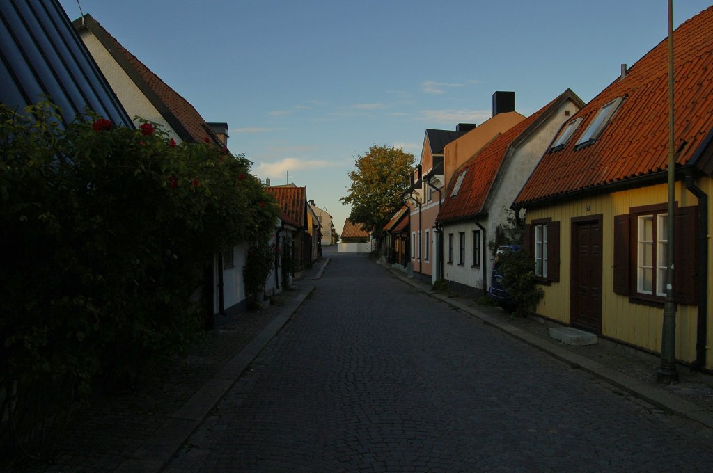 Eine der zahlreichen Gassen in der Altstadt von Visby. 11.10.2011